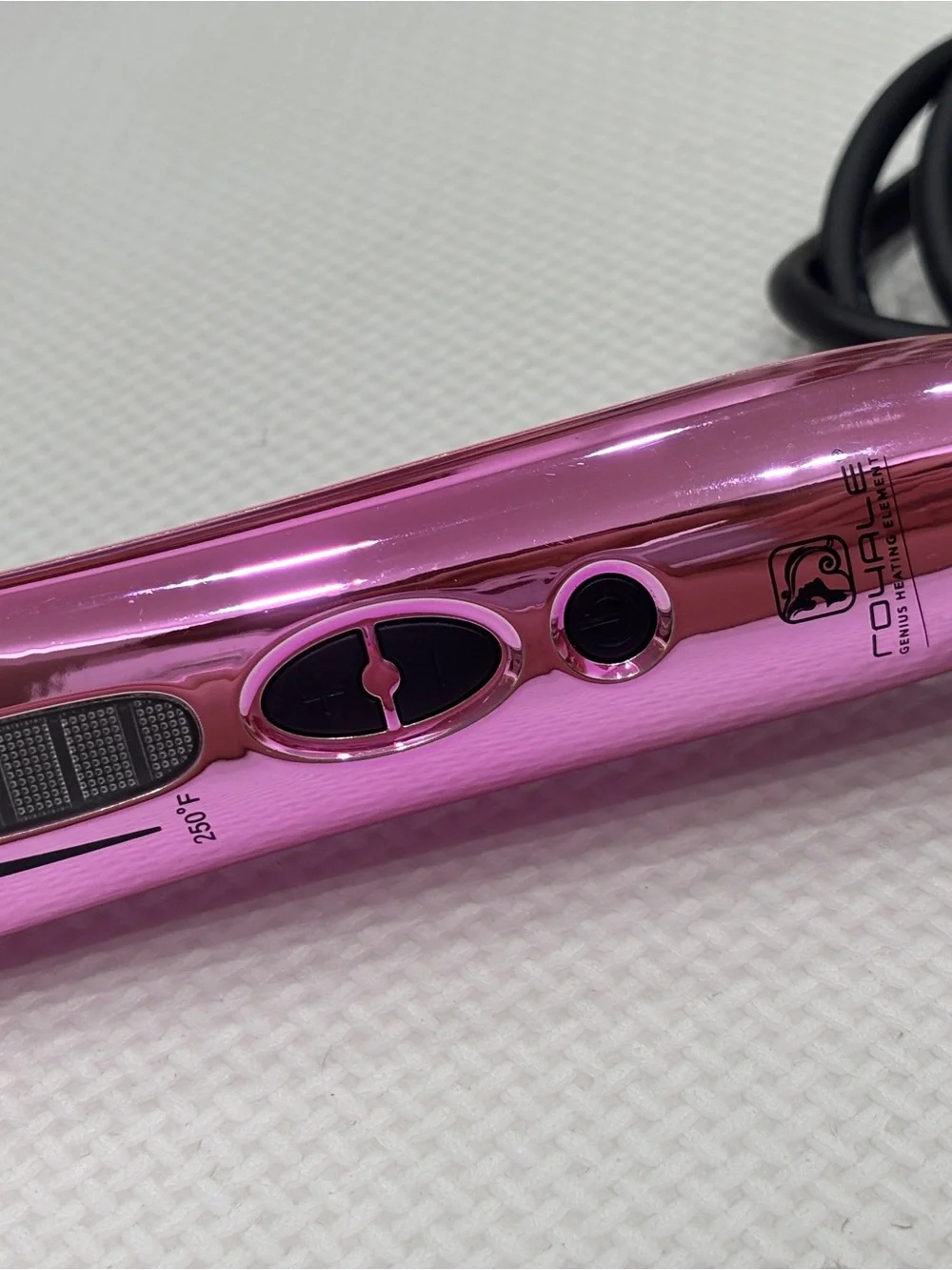 Royale Pink Ceramic Hair Straightener Heated Styling Multipurpose Hair Brush